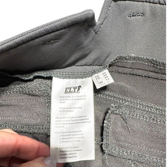 ELT Full Seat Riding Pants Gray Waist 31 - Picture 3 of 11